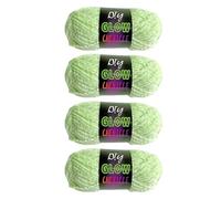 LIXSAZSE Luminous Yarns Glow in Dark Yarn Creative Glowing Yarn DIY Arts Crafts Projects and Sewing Supplies Sweater Knitting Crochet Thread for Women Knitter