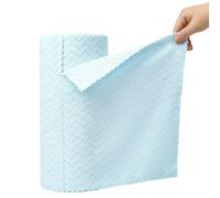 LIXSAZSE Microfiber Cleaning Cloth Roll Reusable Paper Towels Rolls for Kitchen Cleaning Dishwashing Cloths No Shedding of Hair Oil and Water Absorption No Color Fading, Sky Blue