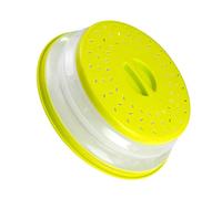 LIXSAZSE Microwave Oven Food Cover Round Foldable Oilproof Handgrip Replacement Household Kitchen Drain Basket Accessories , Yellow Green
