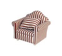 LIXSAZSE Mini Doll House Couch Sofa 1/12 Scale Beautiful Craftsmanship Added Comfort And Unique Decor Enhancement For Any Dollhouse Miniature Sofa With Pillows Furniture Scene Model