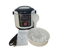 LIXSAZSE Mini Electric Rice Cooker 2L Pot Cooking Rice Porridge While Traveling Easy with All-Inclusive Accessories Portable Car Trucks Coating Pot Liner Cooker, 12V for Cars, 22x22x23cm