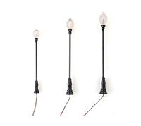 LIXSAZSE Miniature Lamppost Doll Size Railway Train Layout Decorative LED Streetlight Contemporary Architecture Materials Landscape Light , Model 3