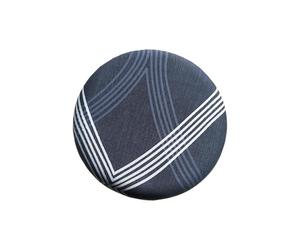 LIXSAZSE Modern Bar Printed Round Chair Cover Easy to Clean and Elastic Bar Chairs Fresh Makeover Polyester Stool Cover Non-Slip, Water Chestnut, 28-40cm Diameter