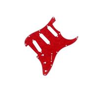 LIXSAZSE Modern Style Pickguard Scratch Plate SSS Pickups Accessory For Musicians Guitar Projects May To Little Modification To Let Fit Package Included - 1Pc ST SSS Pickups, Red Pearl