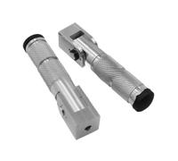 LIXSAZSE Motorcycle Footpegs Wear Resistant Sturdy Passenger Foot Pedals Practical Utility Lightweight Aluminium Products Practical Utility Easy To Install Replaces Sturdy, Silver, 12.1x2.4cm