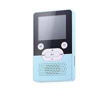 LIXSAZSE MP3 Player 3.5mm Bluetooth-compatible Rechargeable MP4 JPG JPEG BMP GIF Radio Voice Record Pedometer Music Players, Blue 8G