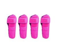 LIXSAZSE Multi Purpose Horse Boots Leg Wraps Set Leg Guard Support Reusable Training Accessories For Equestrian Events Reusable Training Equestrian Accessories For Legs, Rose pink, M