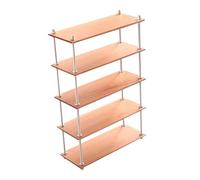 LIXSAZSE Multilayer Storage Rack Model Furnishing Toys Simulation Bookshelf Unique Craftsmanship Accessory For Dollhouse Decor Miniature Furniture Model 1/6 Scale Storage Shelf, 5 Tier Long