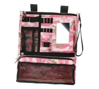 LIXSAZSE Multipurpose Zipper Golf Ball Bag Portable Pouch Lightweight Organized Storage for Golf Enthusiasts Ensuring Have Everything for Day On Course, Camo Pink, 30x25.4x1.5cm