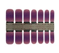 LIXSAZSE Nail Sticker Shiny Pattern Removable Wearable Paster Press Type Full Coverage Eye-catching Charming Manicure Tips, C1051