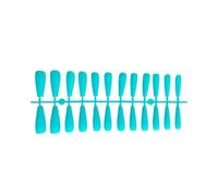LIXSAZSE Nails Extension Color Super Coffin Manicure Tools Full Decorated Press Female Accessories Artificial Fingernails , Lake Blue , TJP1170-Y1-B1