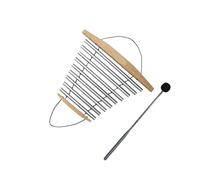 LIXSAZSE Nature Handheld Sound Instrument And Meditation Chimes Creating Enveloping Atmosphere For Quiet Meditation Outdoor Percussion Bowl With Mallet, 9 Tones Thickened