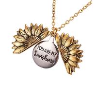 LIXSAZSE Necklace Exquisite Floral Shaped Sparkling Widely Applicable Pendent Girl Supplies Chain Link Decor Jewelry, Silver