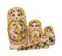 LIXSAZSE Nesting Doll Wooden 10 Layers Nesting Dolls Handmade Toy Stacking Nested Set Children Home Decoration Gift Idea Dolls Russian Matryoshka Wishing Gifts