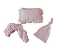 LIXSAZSE Newborn Photography Props Posing Pillow Hundred Days Wrapping Cloth Boys Girls Decoration Hat Studio Tool, Pink
