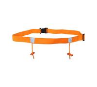 LIXSAZSE No Pins Needed Running Bib Holder Race Belt Lightweight Cycling Number Belt Designed with Reflective Tape for Safety Running Bib Holder Race Triathlon Waist, Orange, 25x920mm