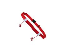 LIXSAZSE No Pins Needed Running Bib Holder Race Belt Lightweight Cycling Number Belt Designed with Reflective Tape for Safety Running Bib Holder Race Triathlon Waist, Red, 25x920mm