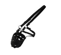 LIXSAZSE Nylon Grazing Muzzle With Halter Adjustable Under Chin And Crown Pony Keeps Horse Healthy And Prevents Biting Horse Cribbing Stall Chewing Halter Muzzle