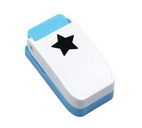 LIXSAZSE Office Essential Square Hole Punches with Bottom Lock for Buckle for File Organization Embossed Punching DIY Square Punch Manual Bottom with Lock for Buckle Precision, Pentagram