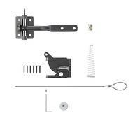 LIXSAZSE Outdoor Security Enhanced Heavy Duty Lever Fence Door Latches for Wooden Fence Safety Hardware Gate Latch Lock, Long Black