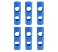 LIXSAZSE Pack of 6 Swimming Noodles Connector Swim Pool Woggle Builder Connectors Toy with 2 Crossed Holes Water Sports Training