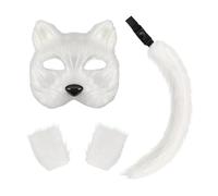 LIXSAZSE Party Ready Must-Have Masks Essential For Halloween Fun Complete Kit Party Decoration Halloween Mask Disguise Mask Noble, white