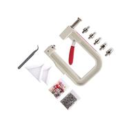 LIXSAZSE Pearl Setting Machine Kits Beads Nails Rivet Stud Beads Handmade Setting Machine for Crafts Accessories Shoe and Bag Projects Pearl Handmade Rivet Fixing, #20