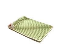 LIXSAZSE Pet Beds For Cats Soft And Elastic For Good Night S Sleep Caring For Pets Cervical Vertebrae. Bottom Anti Slip Will Not, green, m:60 * 40CM