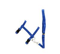 LIXSAZSE Pet Walking Leash Solid Color Adjustable Animal Collar Flexible Harness String Comfortable Safety Reusable Portable, Blue