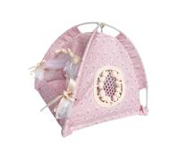 LIXSAZSE Pink Tent Dollhouse Miniature Furniture For Accessories And Decorating Miniature Environments Tent Is For Creating Outdoor Scenes For Dolls. So Photogenic Every Shoting Will Look With