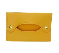 LIXSAZSE ple To Small Pocket Paper Towel Cover Convenient To Store Easy To Clean Wide Range Of Uses Leather Tissues Bag Holder, Yellow
