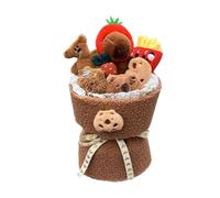 LIXSAZSE Plush Doll Bouquet Fluffy Colorful Decorative Dolls Eye Catching Home Accent Creative Plush Toy Doll Bouquet Home Decoration Friends Cartoon Flower, Style A