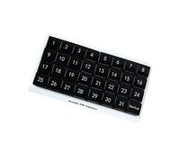 LIXSAZSE Portable 31-Day Pill Organizer for Travel Supplements Vitamins and Medications, Black
