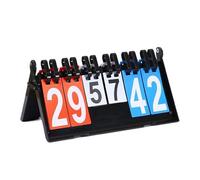 LIXSAZSE Portable Football Scoreboard Easy Coil Flipping for Operation PVC Ball Football Basketball Waterproof And Is Thick, type+4