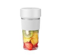 LIXSAZSE Portable Juicer Electric Juicer Machine Cup USB Rechargeable Wireless Mini Smoothie Blender Mixer Fruit Juice Maker Quick Nutritional Boost Vegetables, White