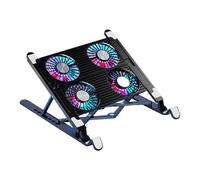 LIXSAZSE Portable Laptop Stands Computer Riser Desk Holder Features Low Noise Fan And Sturdy Construction For Various Laptops Tablet Desk Laptop Stand Adjustable Shelf Cooling