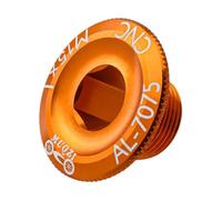 LIXSAZSE Precise Workmanship For Sturdy Crank Arm Screw CNC Machined Bolts For Bike Replace Durable And Sturdy. Ball Bearing Central Axises Screw Sprocket Bicycle, Orange, 2.8x1.42x1.1cm