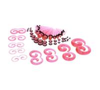 LIXSAZSE Professional 54 Pieces Ear Stretcher Kit Delivers Spiral Ear Plugs With Double O-Ring Plugs For Every Gauge Size Gauges Stretching Kit Tunnels Set