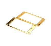 LIXSAZSE Professional Guitar Pickup Frame Ensures Guitar Pickup Frame Rings Crafted Sturdy Brass Ensuring Durability And Longevity Neck Pickups Cover Flat Rings, Gold, 8.9x4.5x0.37cm