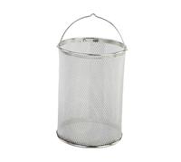 LIXSAZSE Professional Spaghetti Strainer Spoon Fry Basket Stainless Steel Noodles Colander Mesh Strainer Home Made Good Stainless Steel for Long Time and Durable, Silver, 18cm