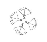 LIXSAZSE Propeller Guard Fully Protective Cage Circle Lightweight Cushions Impact In Tough Environments Semi Enclosed Fortress Increases Toughness And Effectively Cushions Impact Forces. On Both Sides