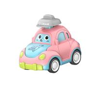 LIXSAZSE Push And Go Car Toy For Kids Toddlers Fostering Creativity With Easy To Button And Attractive Colorful Characteristics Friction Powered Cars Push Go Car Children, pink, 7x9.3x7.8cm