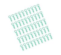 LIXSAZSE R Shape RC Body Shell Clips Durable and Reliable for 1/10 RC Racing Car Accessories HPI, green, length 24mm
