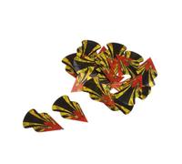 LIXSAZSE Replacement Darts Equipment Pear Standard Flights Set Durable PET Various Patterns Soft Tip Darts Long Lasting Tail Equipment Pear Standard Flights Replacement, Type J