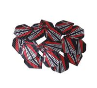 LIXSAZSE Replacement Darts Equipment Pear Standard Flights Set Durable PET Various Patterns Soft Tip Darts Long Lasting Tail Equipment Pear Standard Flights Replacement, Type S