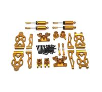 LIXSAZSE Replacement Parts RC Car Alloy Modified Accessory Kits Ensuring Optimal Compatibility For Various RC Models Upgrade Accessories Car Spare Parts Metal Part, Golden