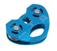 LIXSAZSE Rock Climbing Zip Line Cable Pulley Double Speed Aluminum Alloy Pulleys with Ball Bearing Rappelling Gear 25KN Strength