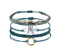 LIXSAZSE Rope Chain Knitted Bracelet Exquisite Long-lasting Fine Workmanship Wrist Band Photo Rustproof DIY Prop Jewelry Kit, Type 3