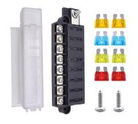 LIXSAZSE Rugged Automotive Blade Fuse Box With Insulated Transparent Cover Ensures Reliability And Safety Which Provides To Fuse And Car Auto Standard Blade Board Box Clear Lid