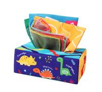 LIXSAZSE Sensory Development Tissue Box Play Paper Busy Pull Tissues Colorful Toys Engaging Children Kids Early Learning Dance Scarf Interactive Toys , 10 silk 3